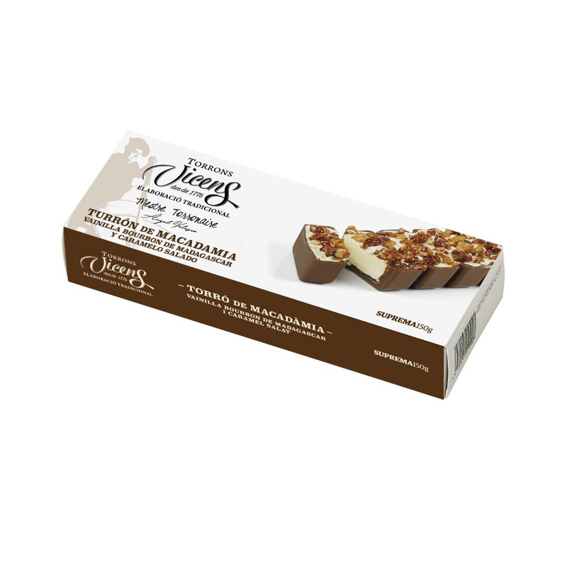 Macadamia nougat with Bourbon Vanilla from Madagascar