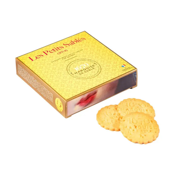 La Sablésienne Lemon Chip Shortbread Cookies Gift Box