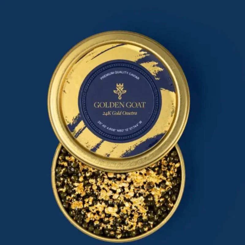 24 Karat Gold Ossetra Caviar