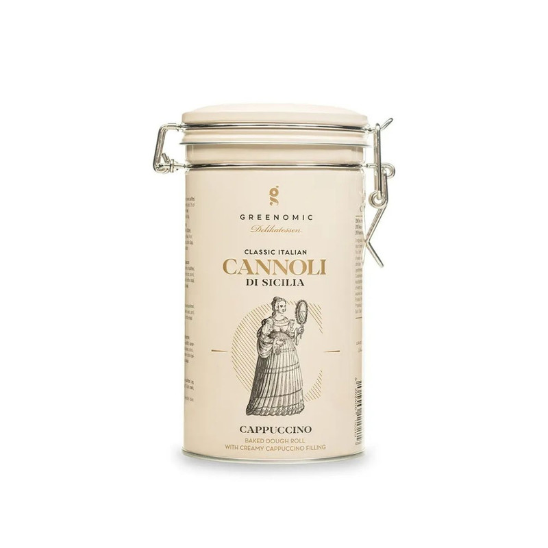 Italian Cannoli di Sicilia with Cappuccino Cream Filling, 200g