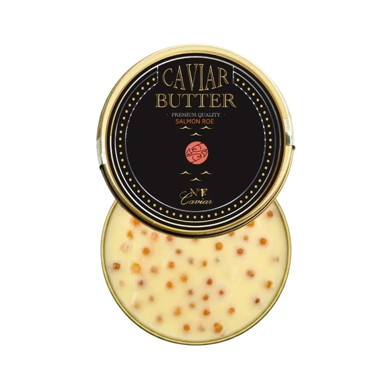 Salmon roe butter, 2oz artisan compound butter jar