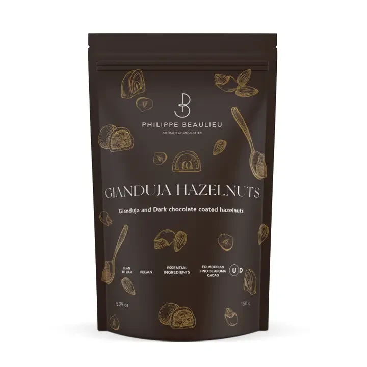 70% Dark Chocolate Covered Gianduja Hazelnuts