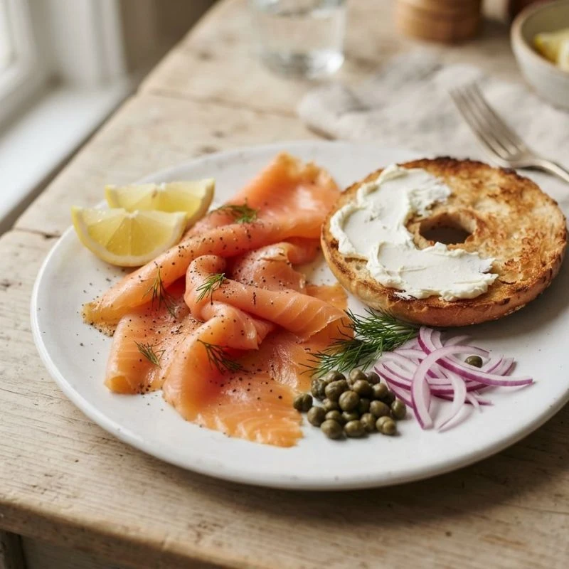 Strathgarry Scottish Smoked Salmon, 4 oz – Long-Sliced Atlantic Salmon breakfast
