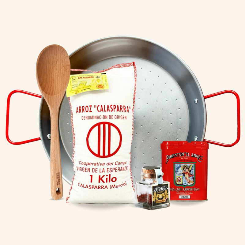 Spanish Paella Gift Set with Paella Pan