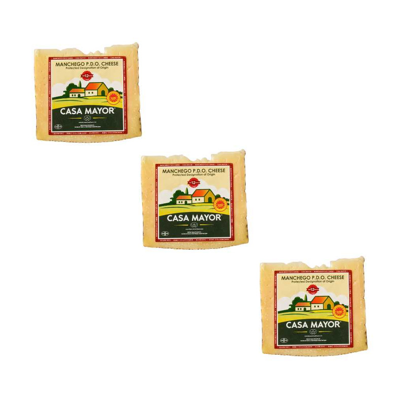 Trio of Manchego cheese Gran Reserva PDO 12 months