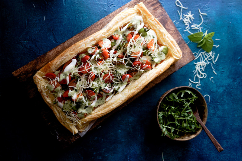 Tomato And Whipped Ricotta Tart With Sugo Antico Tomato And Whipped Ricotta Tart With Sugo Antico