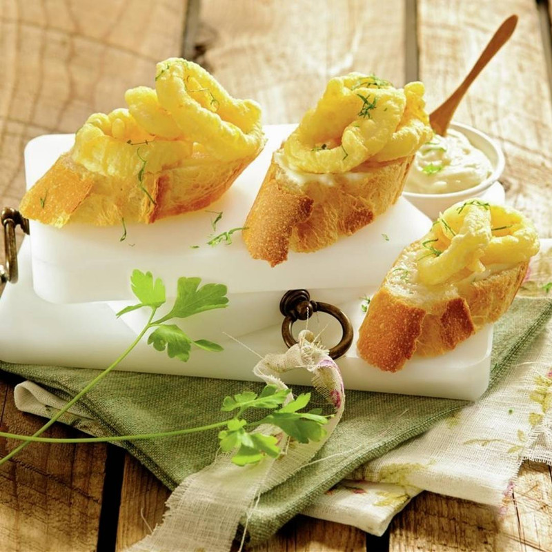 Squid Montaditos with Aioli Recipe | Le Gourmet Central Squid Montaditos with Aioli Recipe | Le Gourmet Central