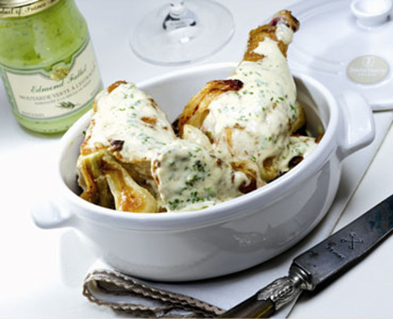 Chicken Fricassee with Fallot Dijon Tarragon Mustard Recipe Chicken Fricassee with Fallot Dijon Tarragon Mustard Recipe