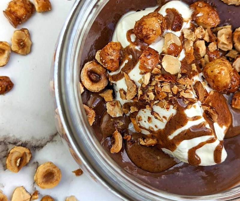Chocolate & Hazelnut No Bake Pot de Crème recipe Chocolate & Hazelnut No Bake Pot de Crème recipe