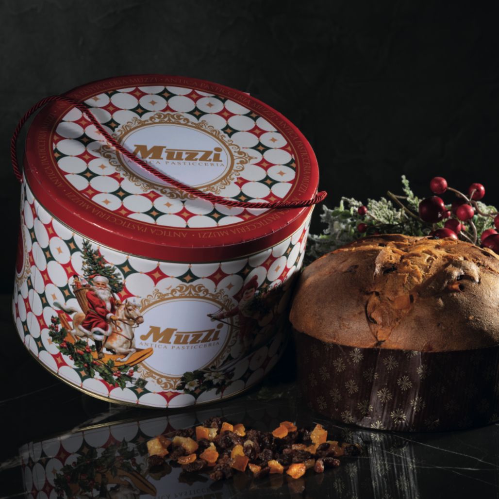 Muzzi Panettone Classico – Limited Edition Holiday Tin