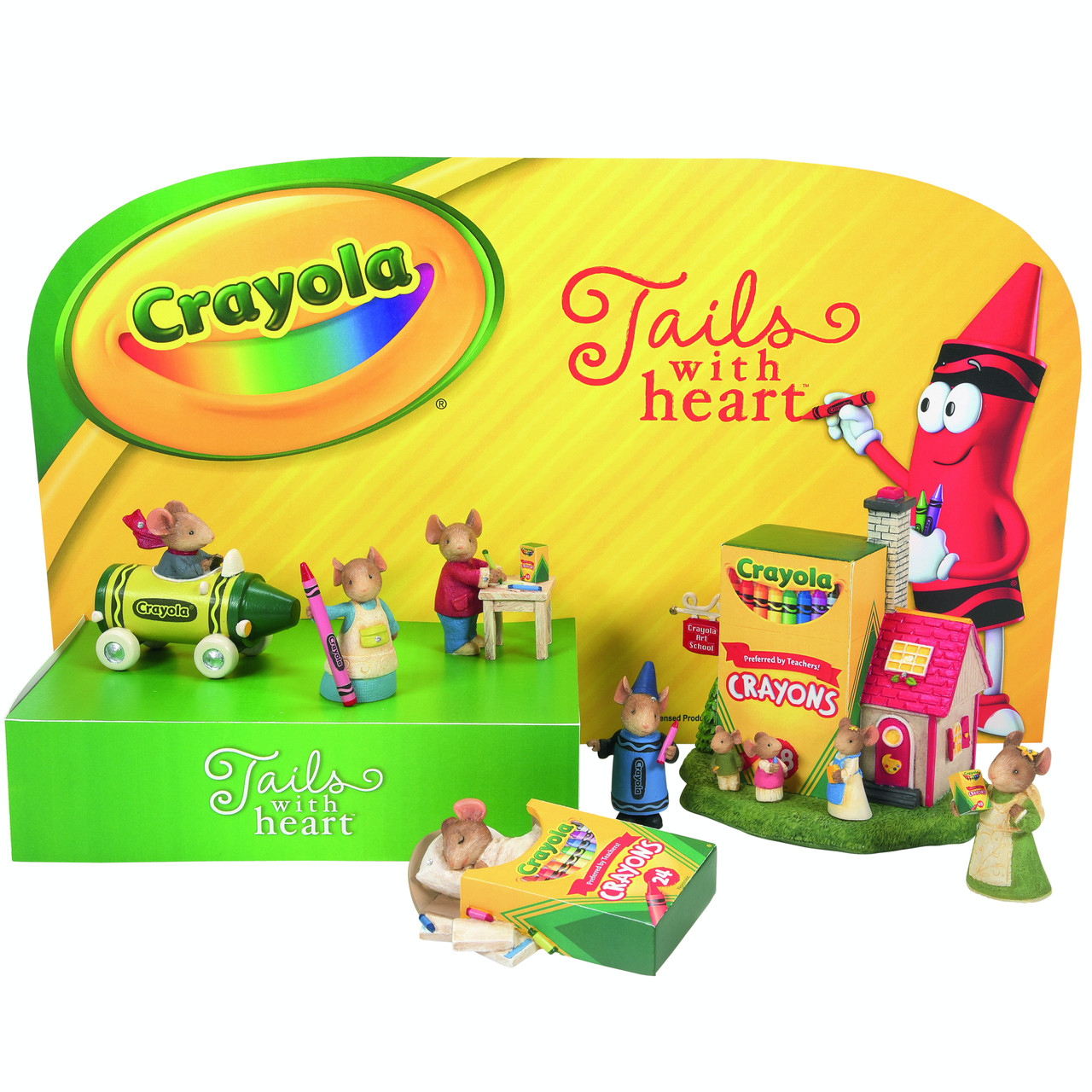 Tails with Heart Crayola Crayon Mice set 406275