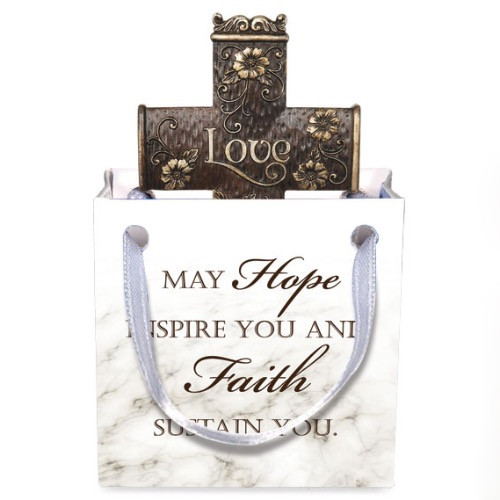 AngelStar Double Sided Floral Cross Crucifix Love Joy 20200