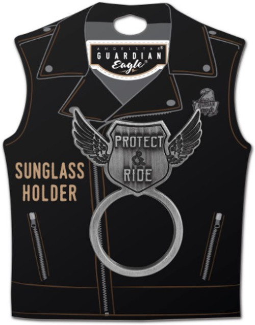 AngelStar Protect and Ride Biker Motorcycle Sunglass Holder Pin 17525