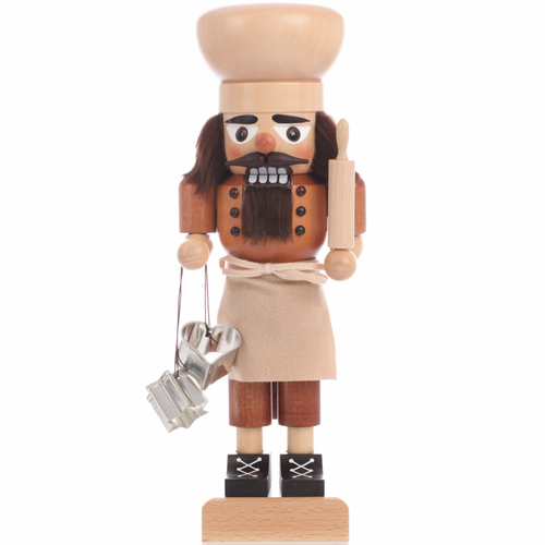 Christian Ulbricht Nutcracker Baker Cook Chef Natural Wood Germany 32-683 front