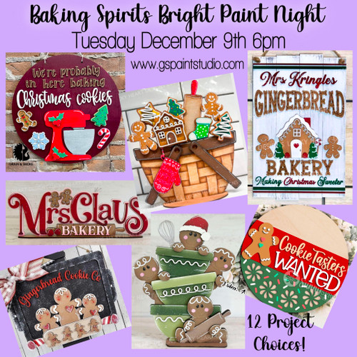 Baking Spirits Bright-Tuesday December 9th 6pm