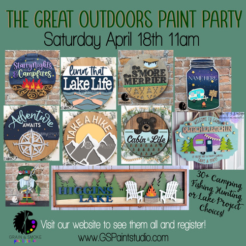 The Great Outdoors Paint Class-Saturday April 18th 11am