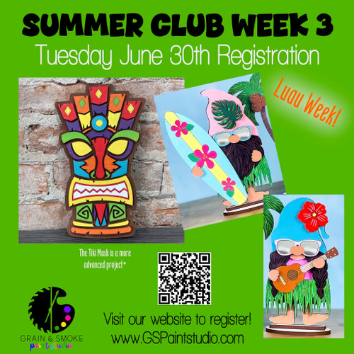 Summer Kids Club Week 3-TUESDAY June 30th