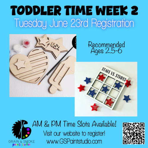 Toddler Time Week 2-TUESDAY June 23rd