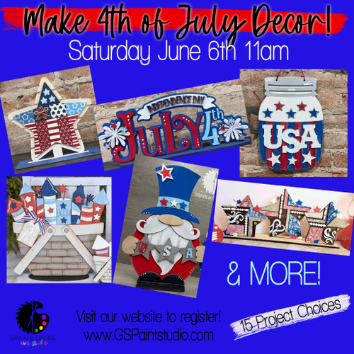 Pick & Paint a 4th Project-Saturday June 6th 11am