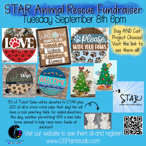 STAR Animal Rescue Fundraiser-Tuesday September 8th 6pm