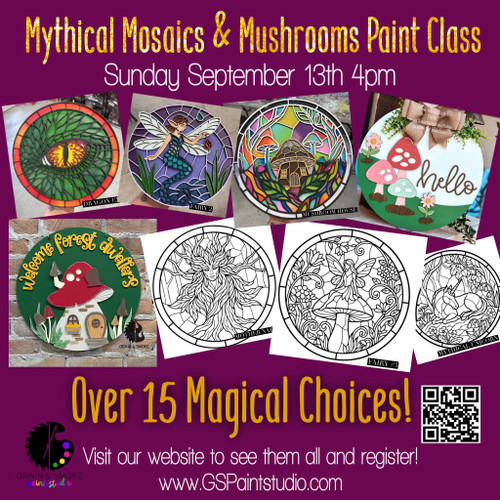 Mythic Mosaics & More Paint Night-Sunday September 13th 4pm