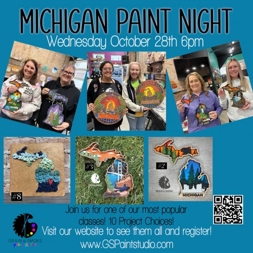 Michigan Paint Night-Wednesday October 28th 6pm