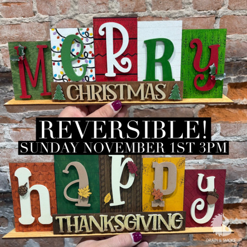 Reversible Word Block-Sunday November 1st 3pm