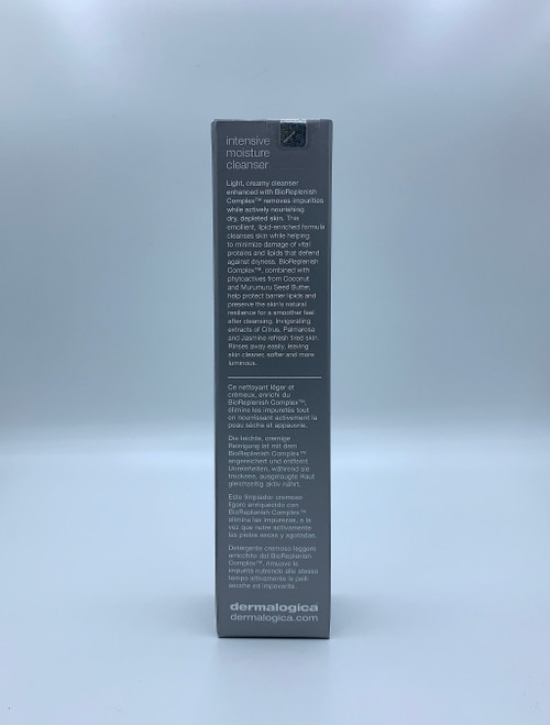 Product packaging image - back view - Dermalogica Intensive Moisture Cleanser - 150ml