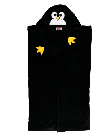 Penguin Kid's Hooded Blanket
