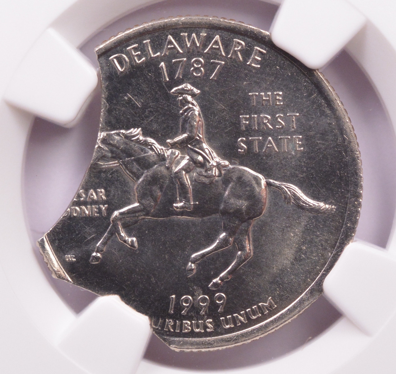 2-2023 NGC 50c 1974 Kennedy Half 35% Straight Clip & Partial Collar MS65