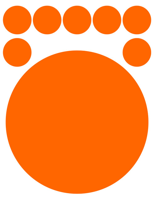 Orange Practice Dots