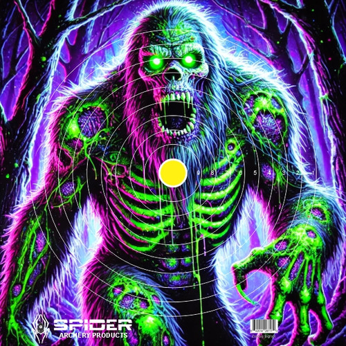 Black Light Zombie Bigfoot Target