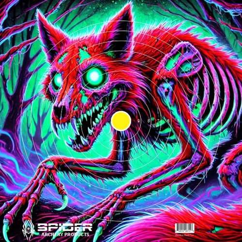 Black Light Zombie Target Fox Red Black Light Zombie Target Fox Red