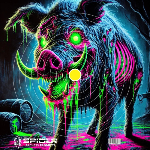 Black Light  Zombie Target Pig