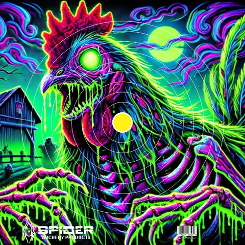 Black Light  Zombie Target Rooster