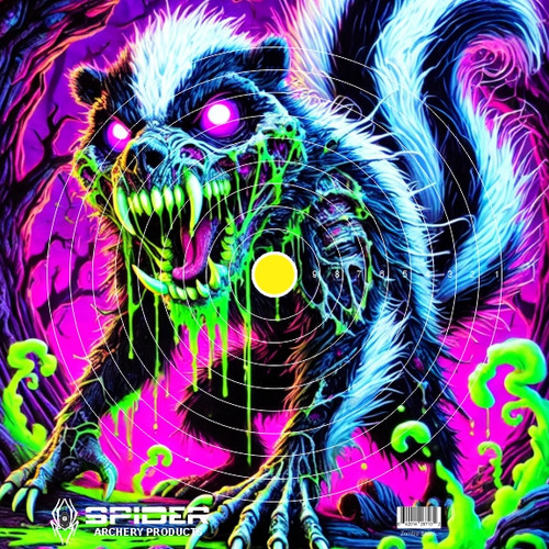 Black Light  Zombie Target Skunk