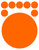 Orange Practice Dots