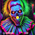Black Light Zombie Target Clown