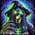 Black Light  Zombie Target Witch