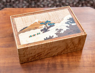 "36 views of Mount Fuji" Marquetry Box from Jill Doe