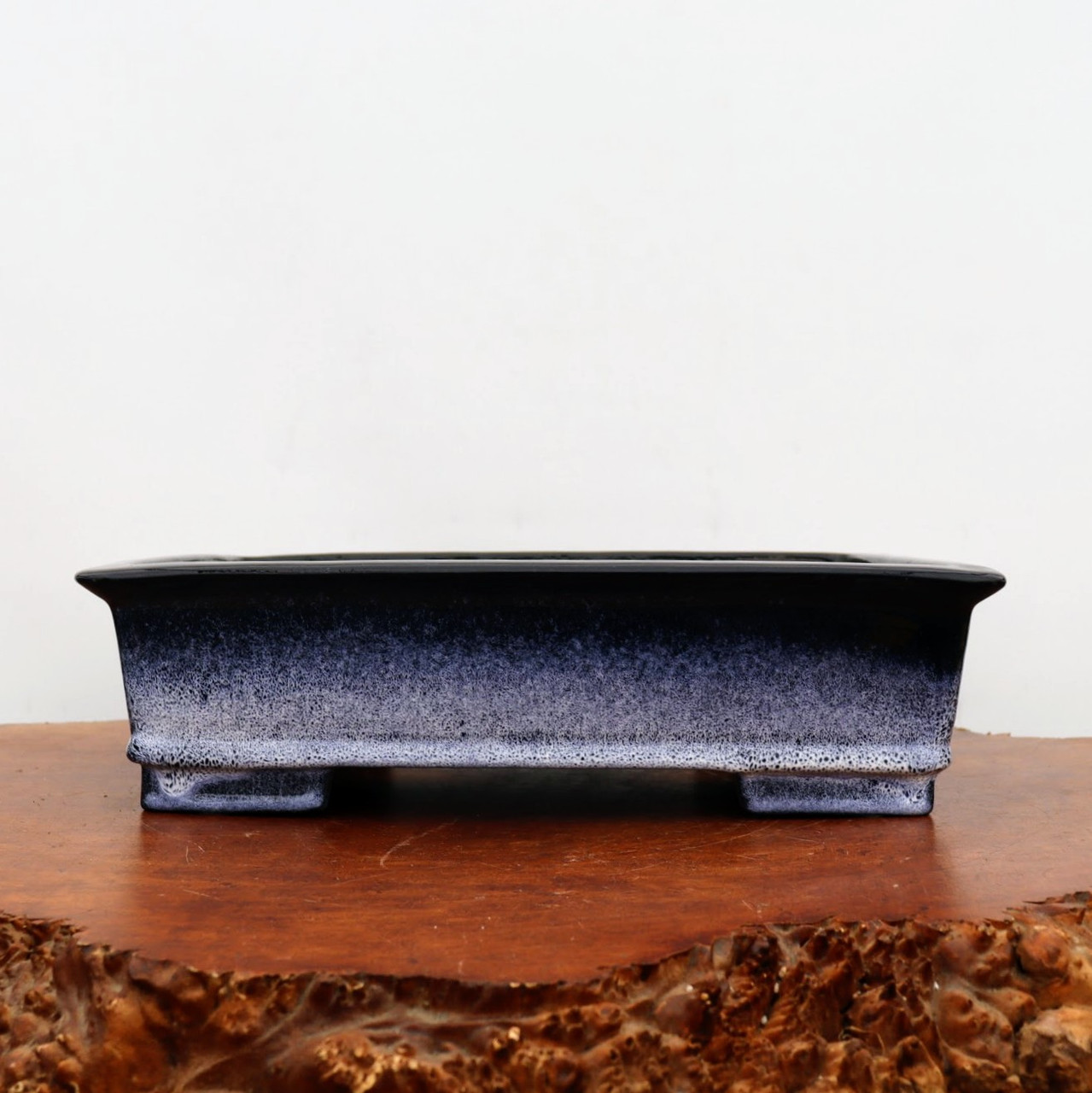 14Inch Blue Glazed Yixing Bonsai Pot (No. 2408a)