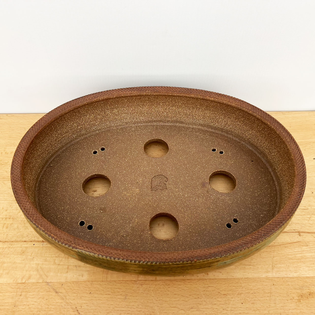 12-Inch Handmade Ceramic Bonsai Pot by Jack Hoover - American