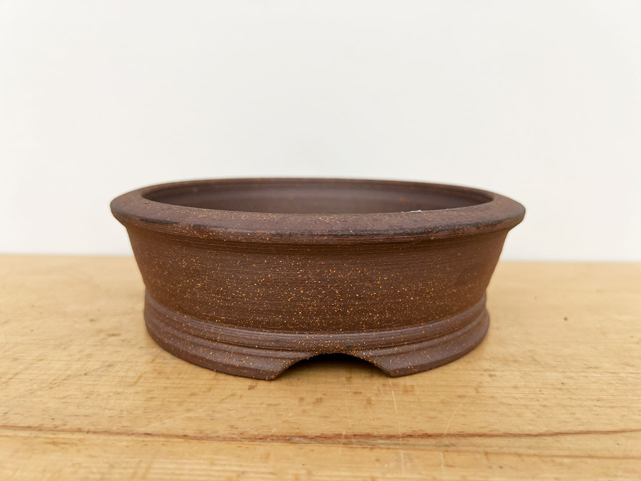 7-Inch Handmade Round Jack Hoover Ceramic Pot (No. 412)