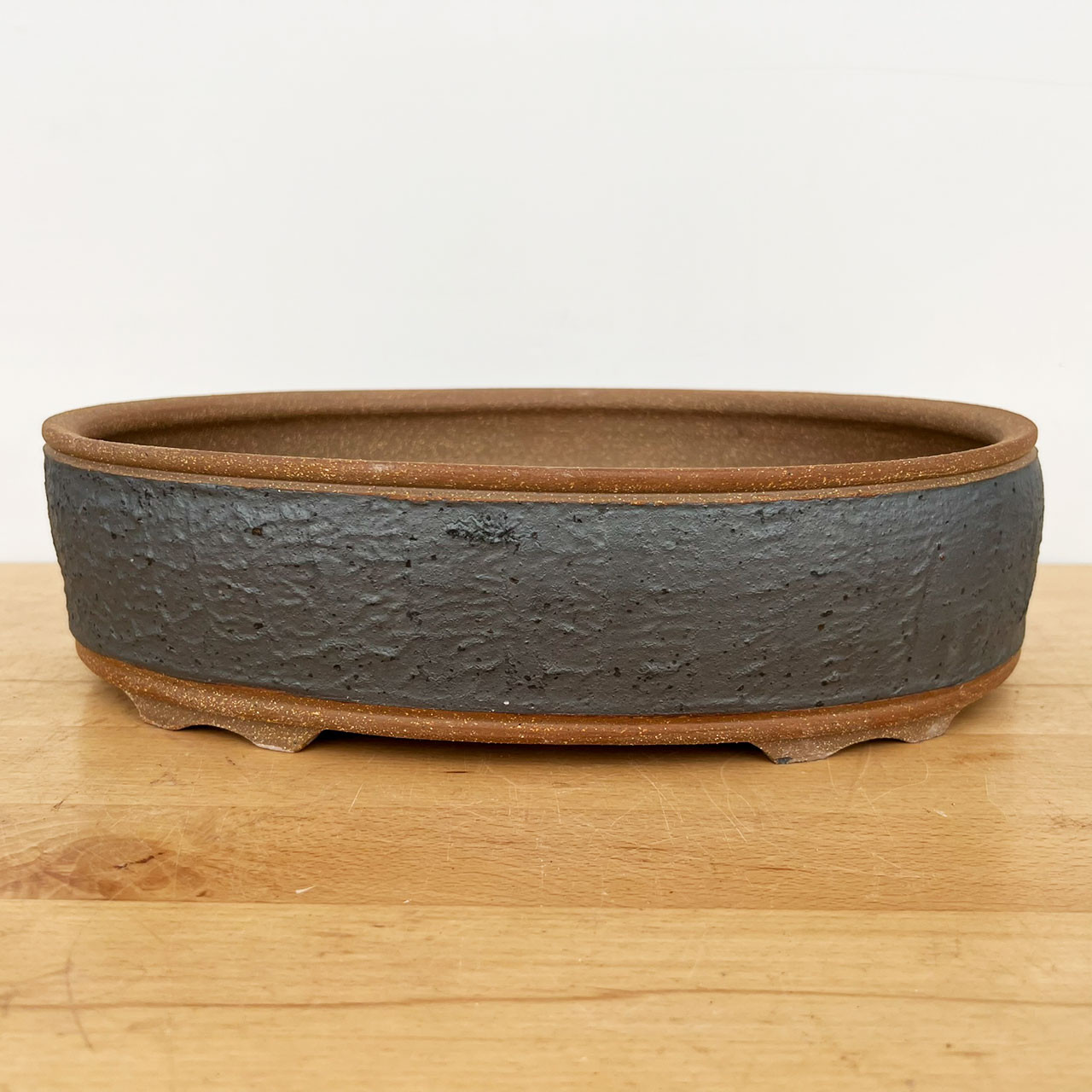 14Inch Handmade Ceramic Bonsai Pot by Jack Hoover American Artist