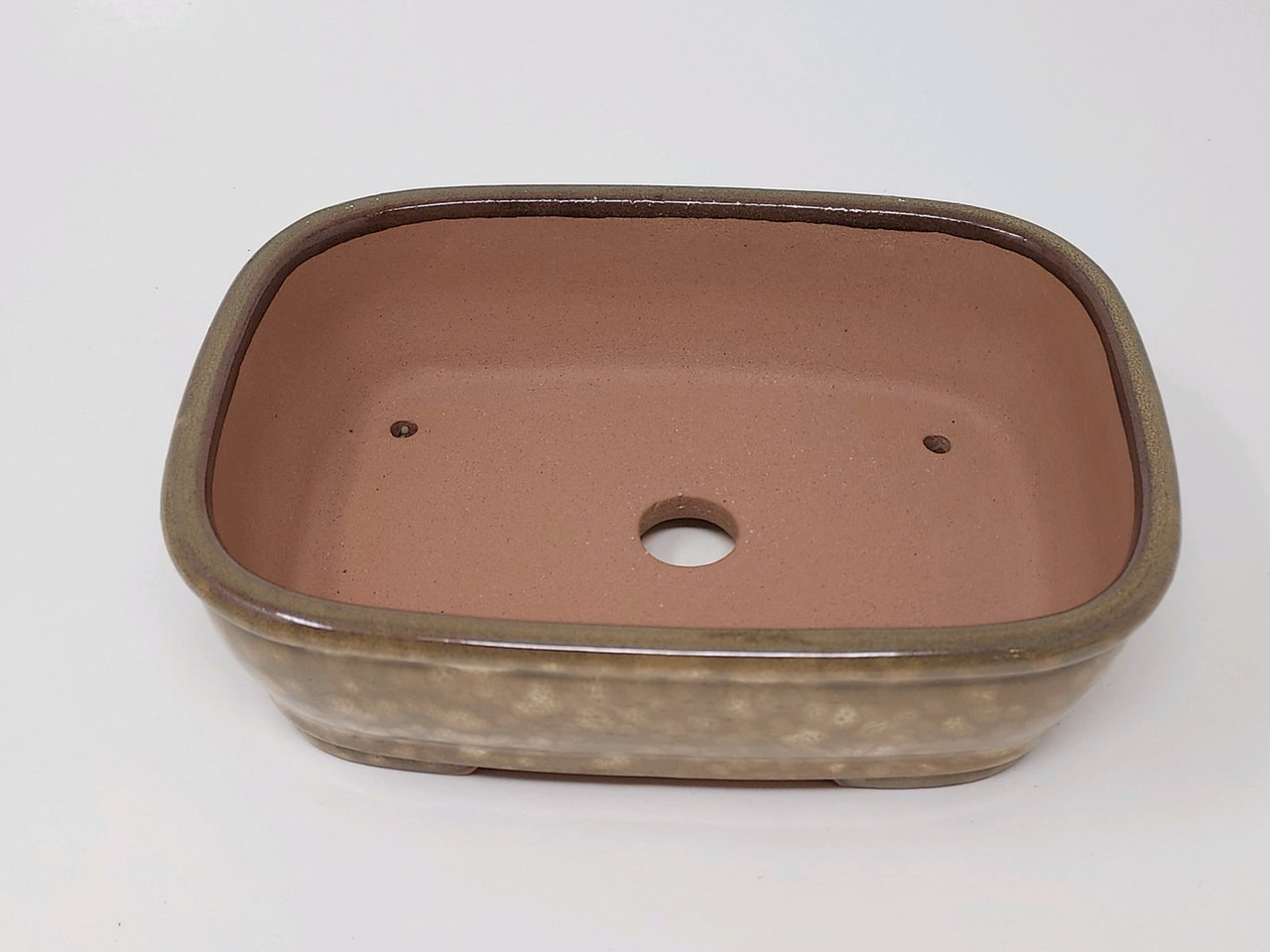 6-Inch Glazed Yixing Bonsai Pot (YX1093B) - Bonsai Outlet