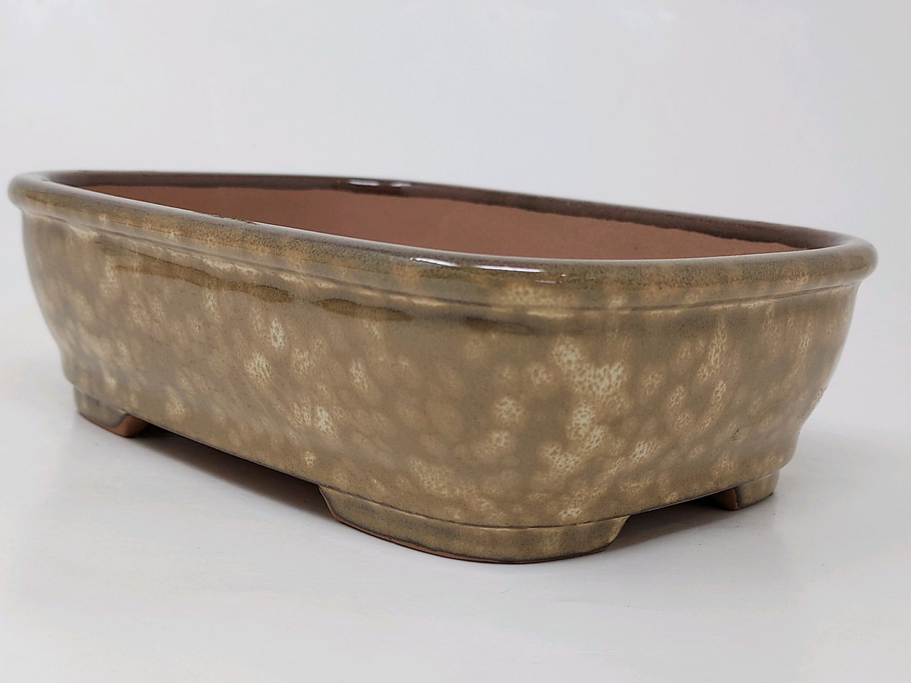 6-Inch Glazed Yixing Bonsai Pot (YX1093B) - Bonsai Outlet