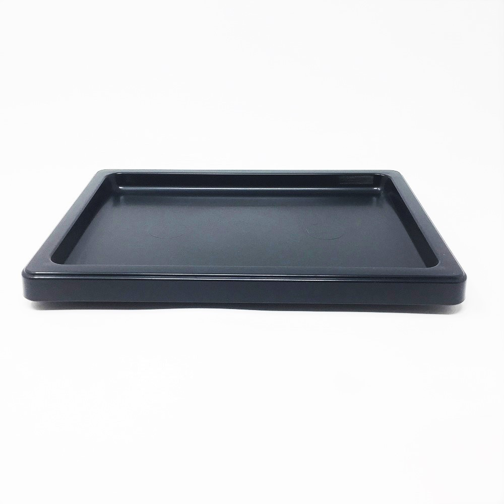 Classic Black Bonsai Humidity Tray with Optional River Rocks | Bonsai Outlet