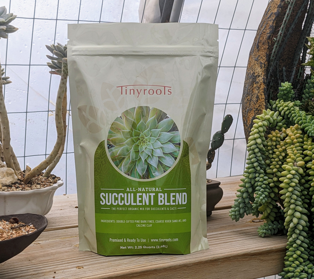 Tinyroots Succulent Soil Blend - Elevate Your Plant Care 4 Quarts