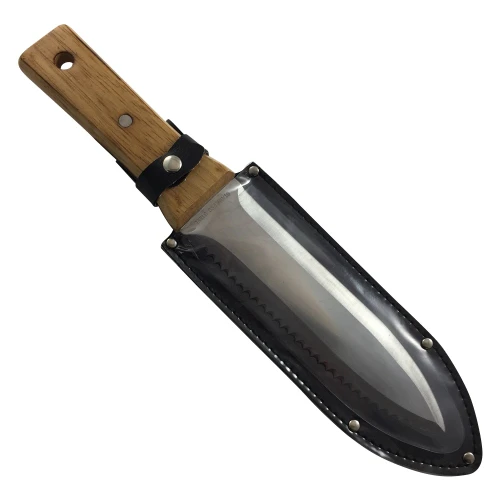 Tinyroots Hori Hori all-purpose soil knife displayed diagonally
