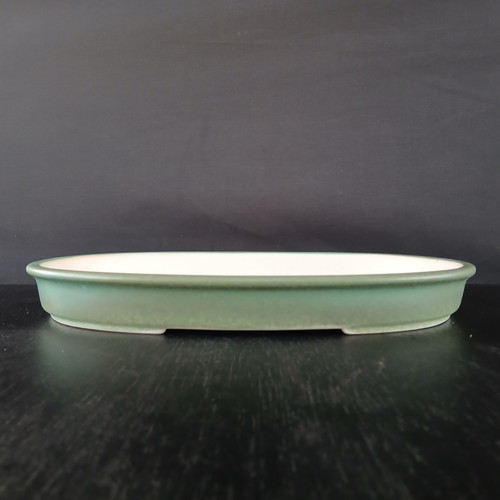 12" Shallow Glazed Yixing Bonsai Pot (No. 2110)
